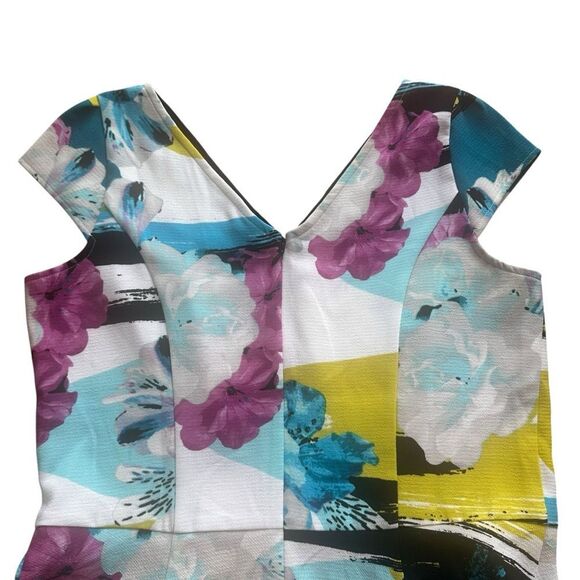 Worthington Floral V-Neck Peplum Blouse Top MT NWT - Picture 8 of 14